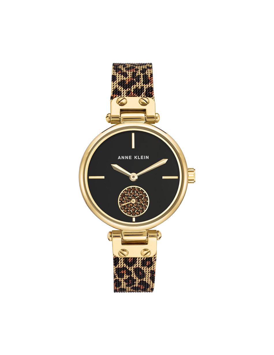 Les métaux Anne Klein Leopard Mesh Band Watch   | AHS-5714552